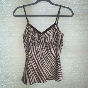 Animal print tank.